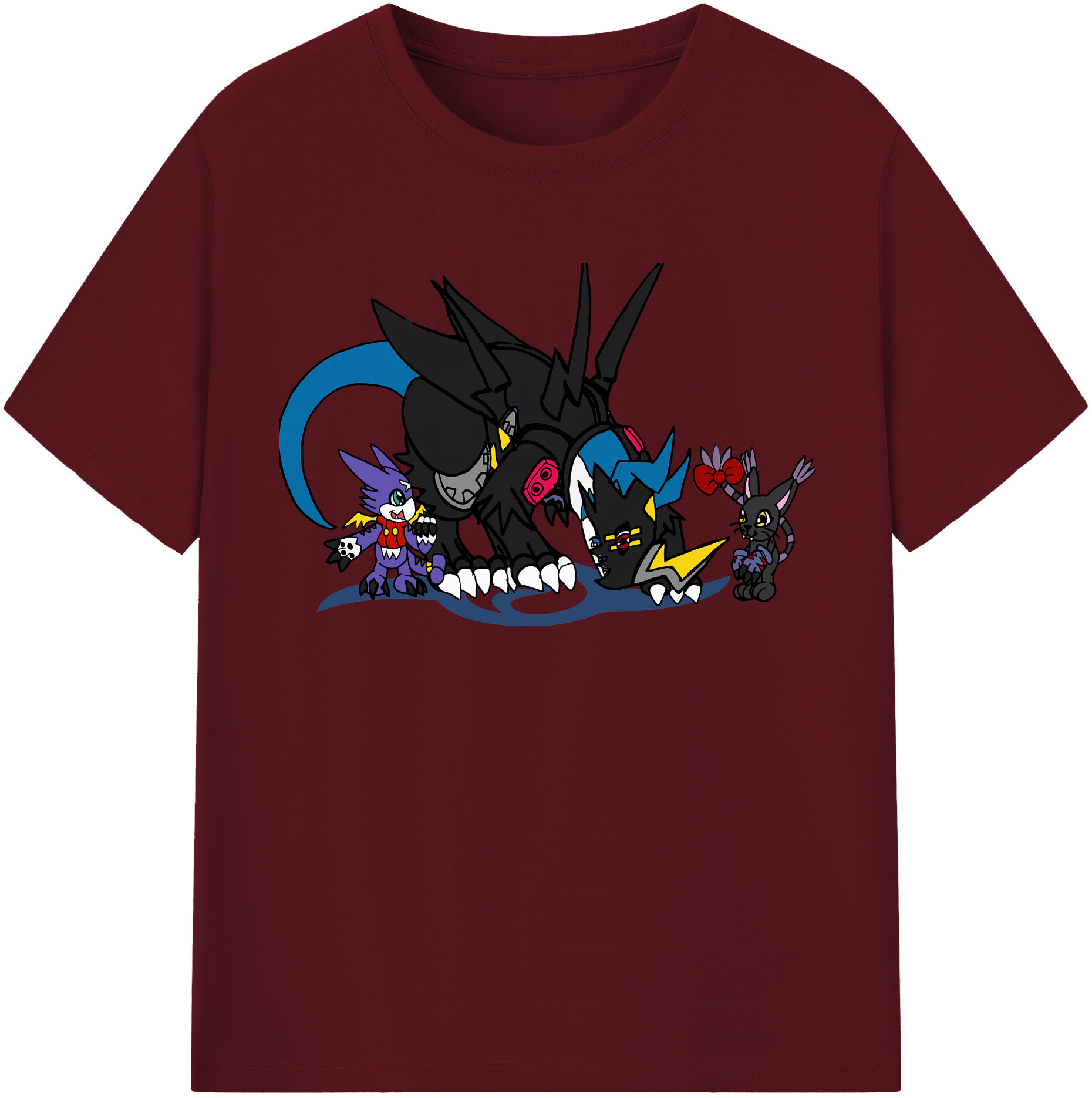 （画像用） Digimon デジタルモンスター/デジモン 綿100％半袖Tシャツ（フロントプリント）
